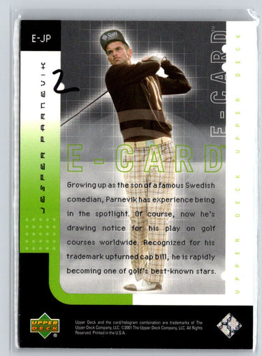2001 Upper Deck #E-JP Jesper Parnevik e-Card Q62