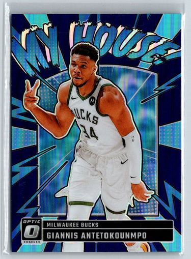 2024-25 Donruss Optic #5 Giannis Antetokounmpo My House Purple Q63