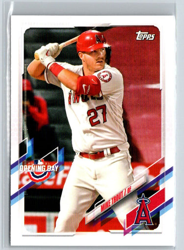 2021 Topps Opening Day #27 Mike Trout Q63