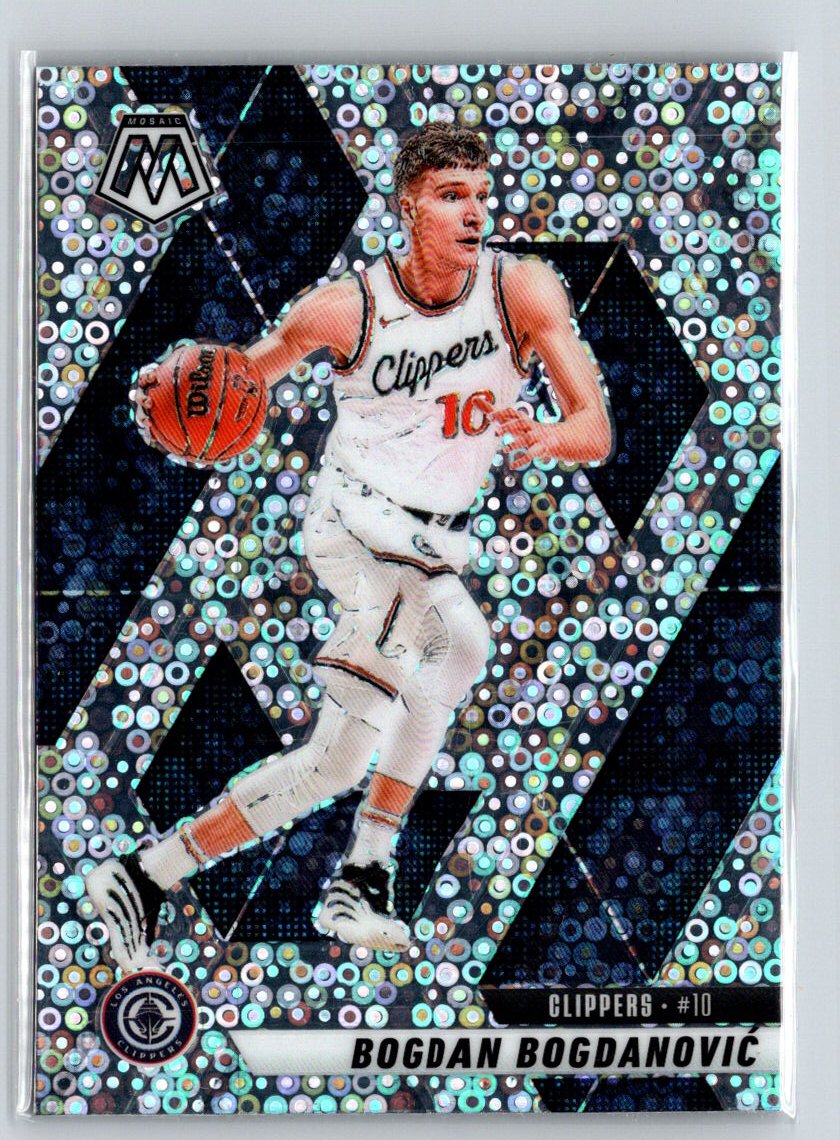 2024-25 Panini Mosaic #138 Bogdan Bogdanovic Fast Break Silver Mosaic Q64