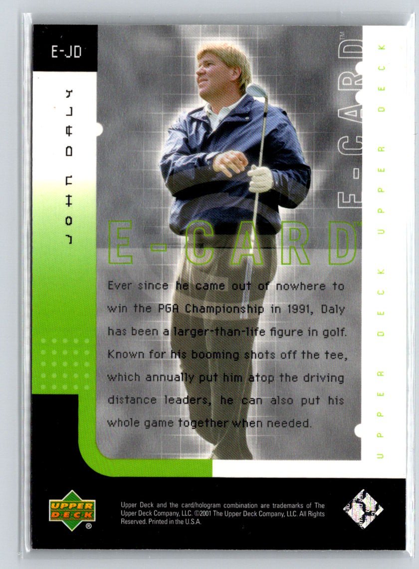2001 Upper Deck #E-JD John Daly e-Card Q64