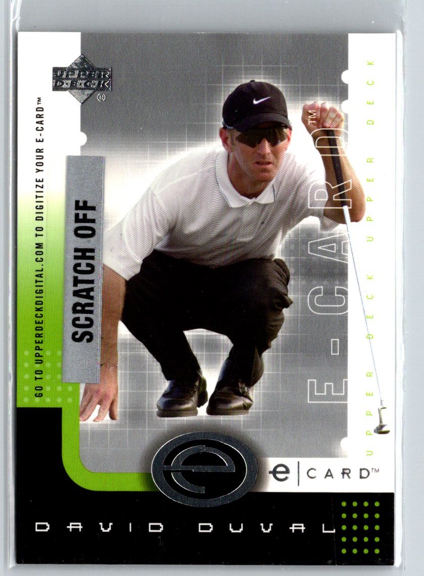 2001 Upper Deck #E-DD David Duval e-Card Q65