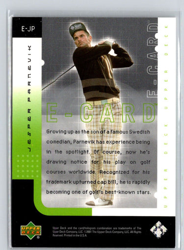 2001 Upper Deck #E-JP Jesper Parnevik e-Card Q65