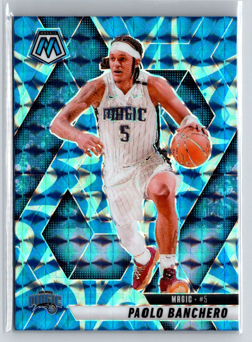 2024-25 Panini Mosaic #1 Paolo Banchero Reactive Blue Mosaic Q66