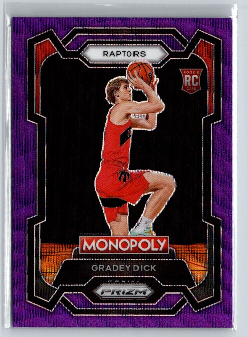 2023-24 Panini Prizm Monopoly #84 Gradey Dick Purple Q66