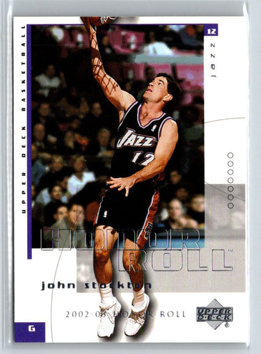 2002-03 Upper Deck Honor Roll #84 John Stockton Q66
