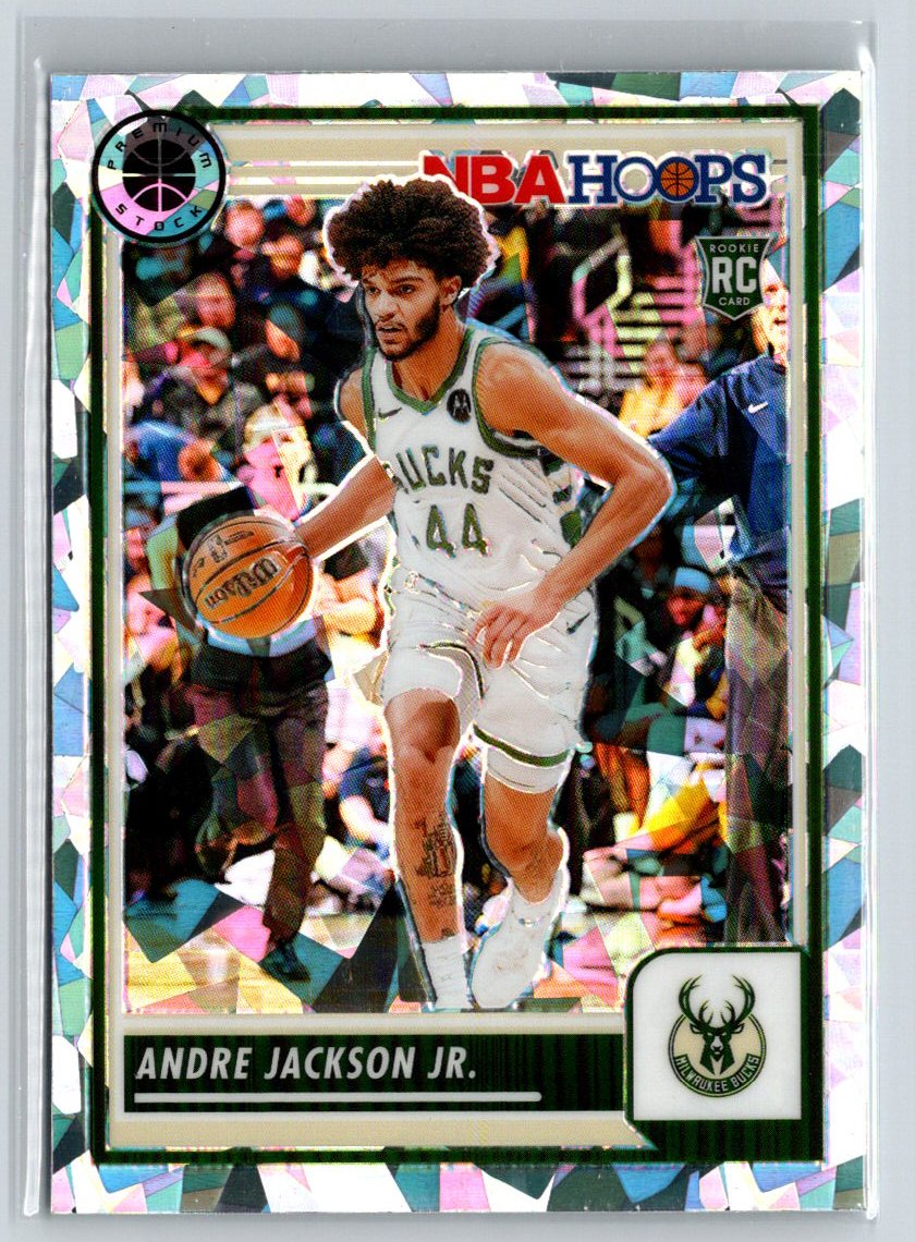 2023-24 Hoops Premium Stock #67 Andre Jackson Jr. Ice Q67