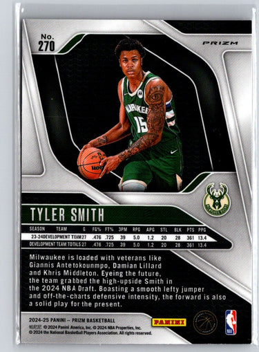 2024-25 Panini Prizm #270 Tyler Smith Prizms Pink Ice Q68