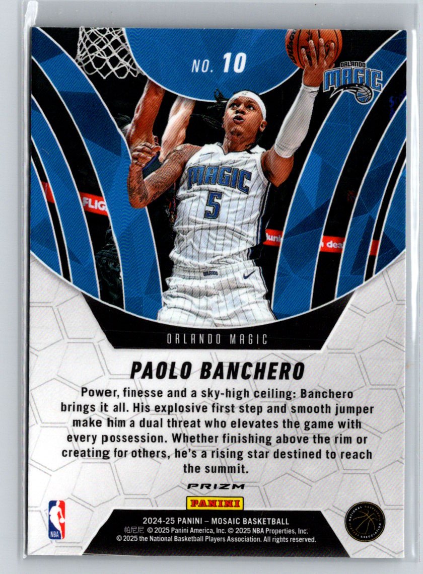2024-25 Panini Mosaic #10 Paolo Banchero Elevate Mosaic Q68