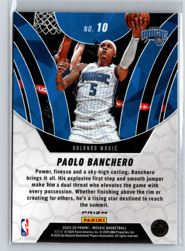 2024-25 Panini Mosaic #10 Paolo Banchero Elevate Mosaic Q68