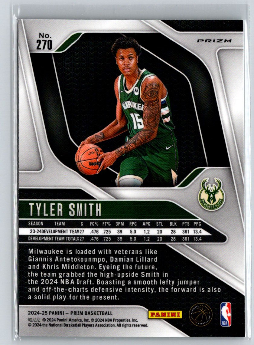 2024-25 Panini Prizm #270 Tyler Smith Prizms Green Q69