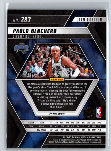 2024-25 Panini Mosaic #283 Paolo Banchero Base Mosaic green Q69