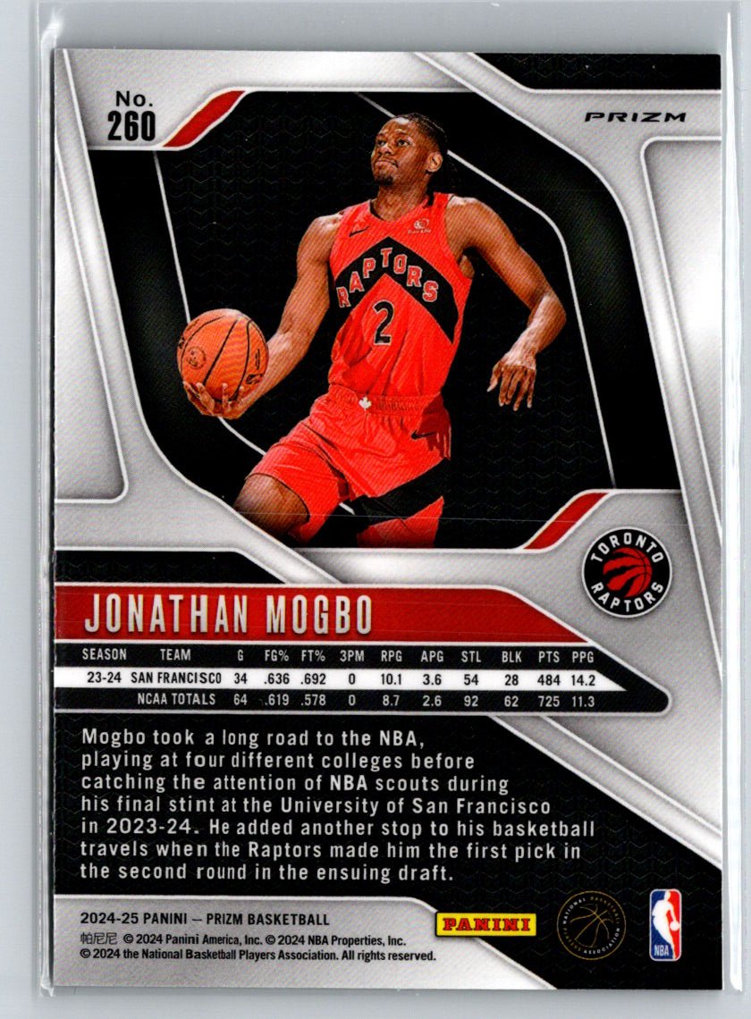 2024-25 Panini Prizm #260 Jonathan Mogbo Prizms Green Q69