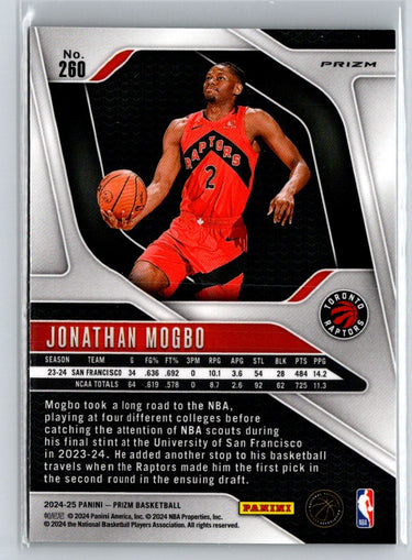 2024-25 Panini Prizm #260 Jonathan Mogbo Prizms Green Q69