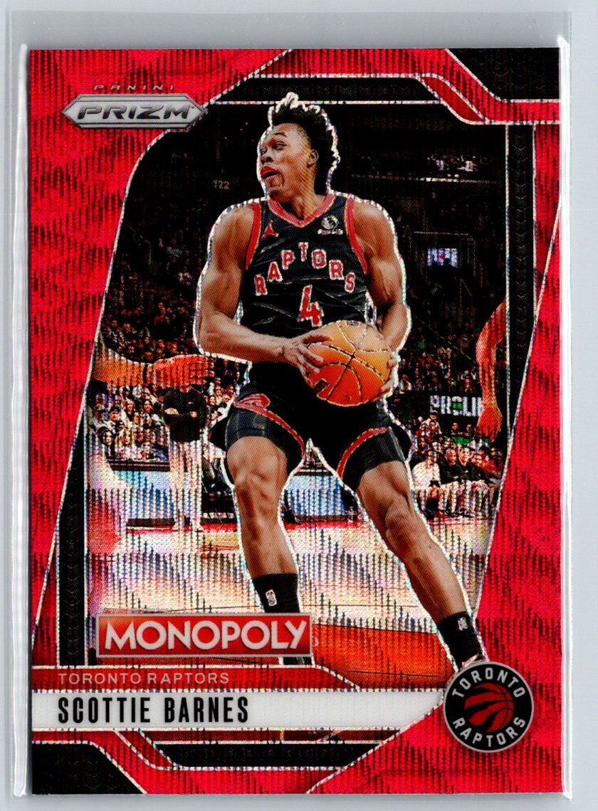 2024-25 Panini Prizm Monopoly #67 Scottie Barnes Red Prizms Q69