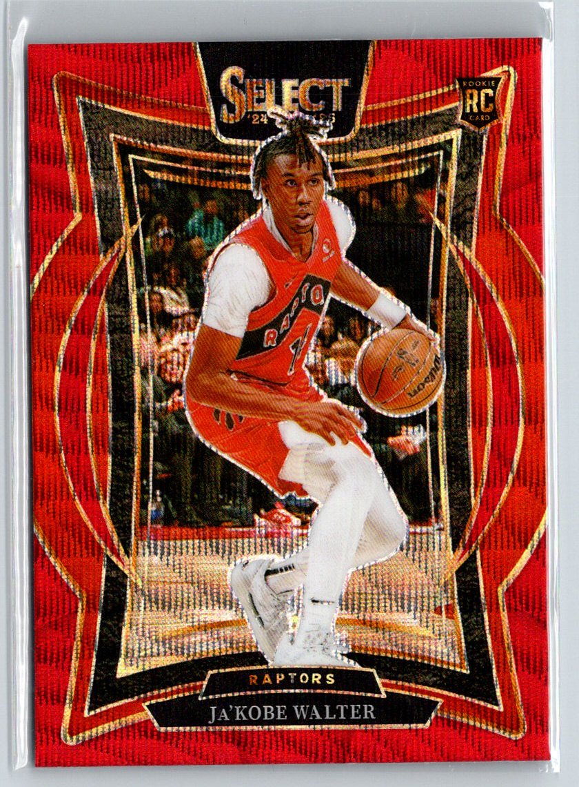 2024-25 Panini Select #96 Ja'Kobe Walter Red Cracked Ice Prizm Q69