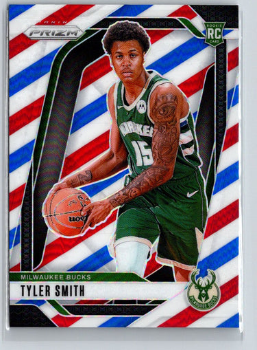 2024-25 Panini Prizm #270 Tyler Smith Prizms Red White and Blue Q70