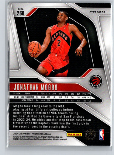 2024-25 Panini Prizm #260 Jonathan Mogbo Prizms Ice Q70