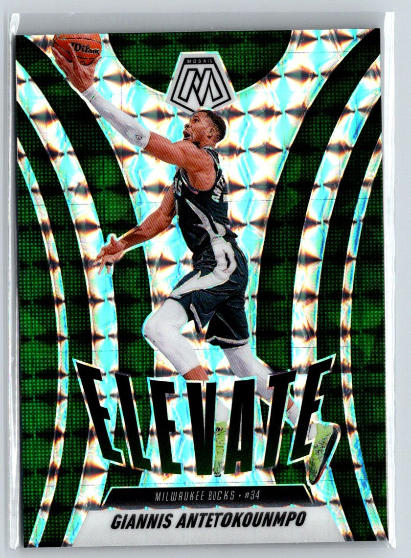 2024-25 Panini Mosaic #9 Giannis Antetokounmpo Elevate Mosaic Q70