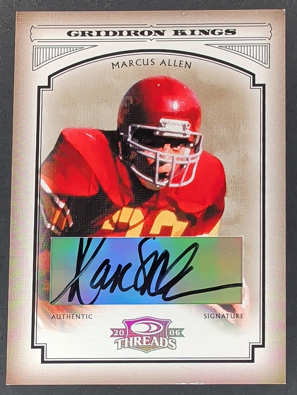 2006 Donruss Threads #CGK-1 Marcus Allen College Gridiron Kings Autographs T12