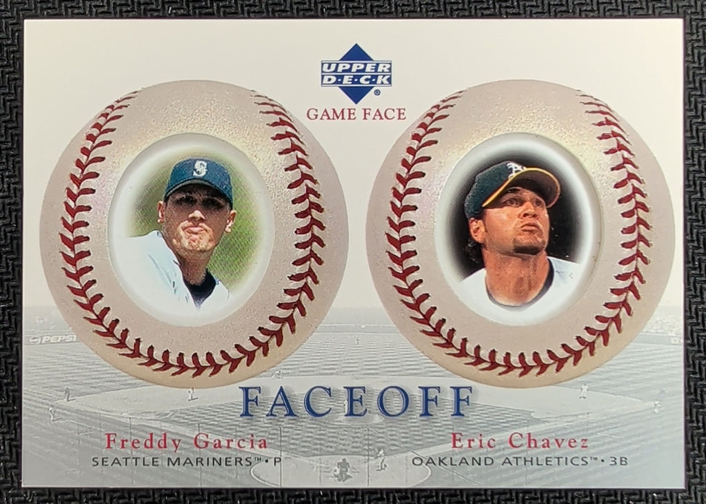 2003 Upper Deck Game Face #185 Freddy Garcia / Eric Chavez FO U06