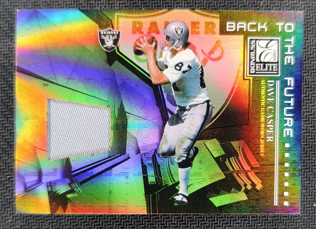 2007 Donruss Elite Dave Casper Tony Gonzalez Dual GU Patch /25 U16