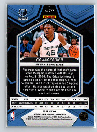 2023-24 Panini Mosaic #228 GG Jackson II Green V01