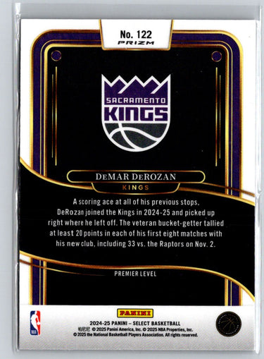 2024-25 Panini Select #122 DeMar DeRozan Red Wave Prizm V02