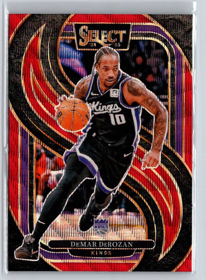 2024-25 Panini Select #122 DeMar DeRozan Red Wave Prizm V02