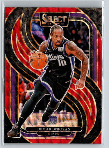 2024-25 Panini Select #122 DeMar DeRozan Red Wave Prizm V02
