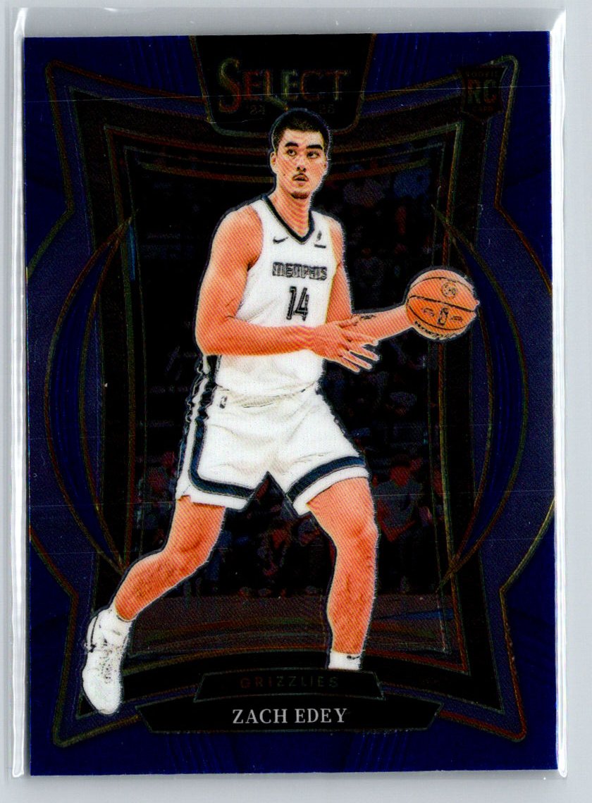 2024-25 Panini Select #98 Zach Edey Blue (Retail) V02
