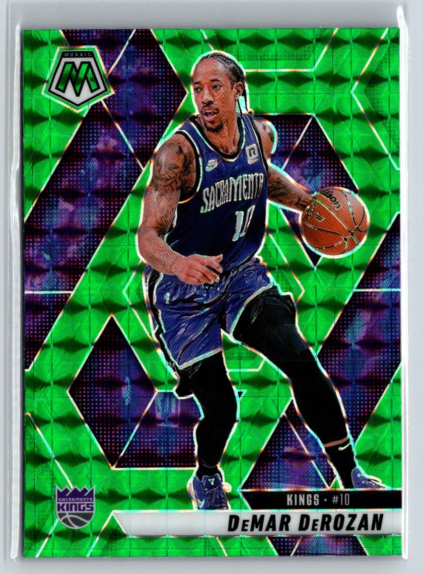 2024-25 Panini Mosaic #111 DeMar DeRozan Green Mosaic V03