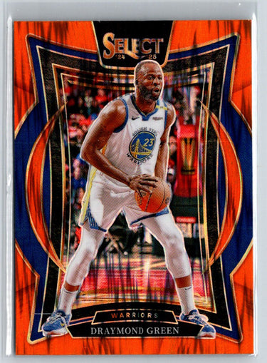 2024-25 Panini Select #27 Draymond Green Orange Tectonic Prizm V03