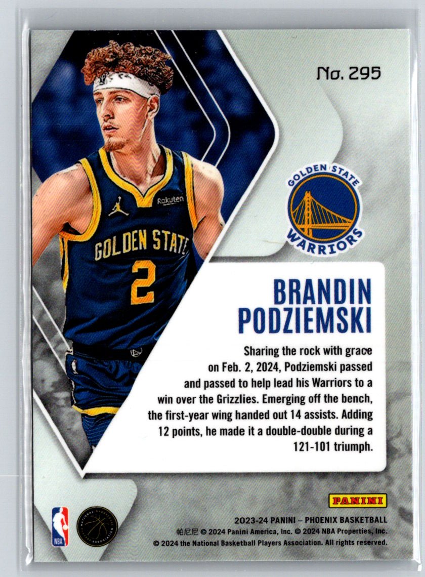 2023-24 Panini Phoenix #295 Brandin Podziemski V04