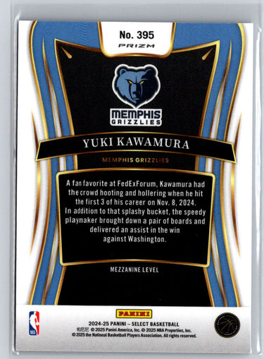 2024-25 Panini Select #395 Yuki Kawamura Blue Prizm V04