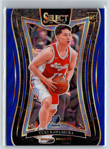 2024-25 Panini Select #395 Yuki Kawamura Blue Prizm V04