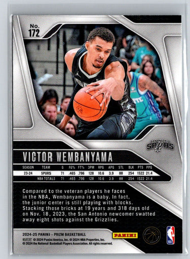 2024-25 Panini Prizm #172 Victor Wembanyama V05