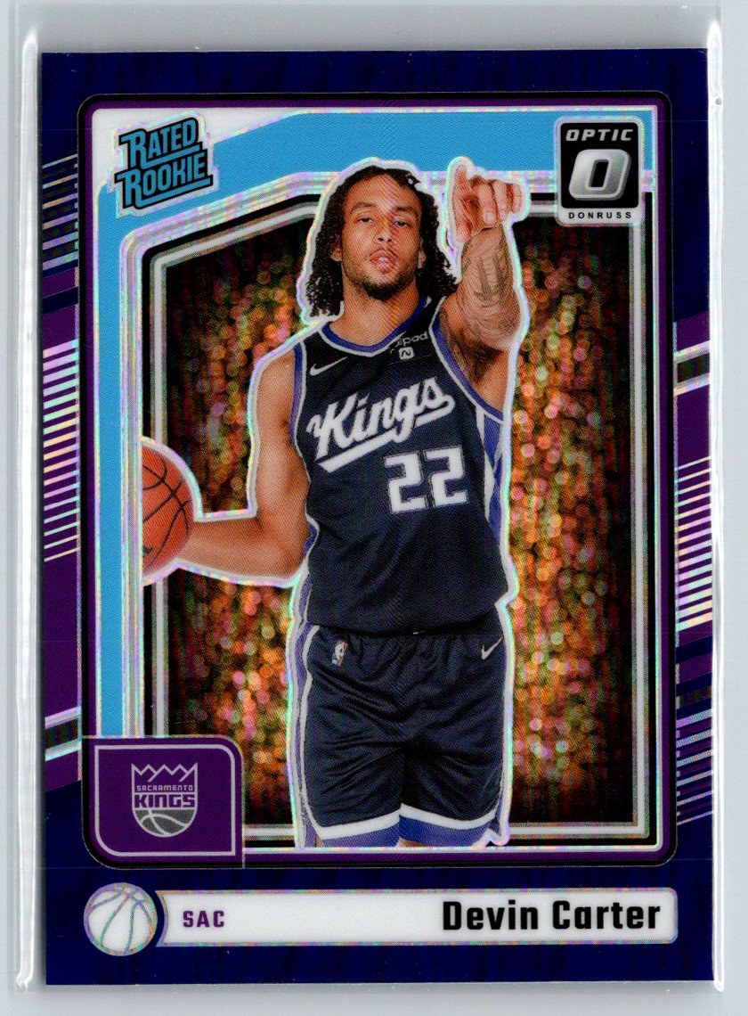 2024-25 Donruss Optic #290 Devin Carter Purple V06
