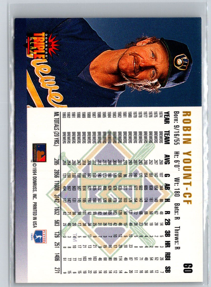 1994 Triple Play #60 Robin Yount V07