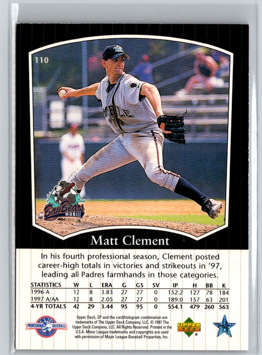 1998 SP Top Prospects #110 Matt Clement V07