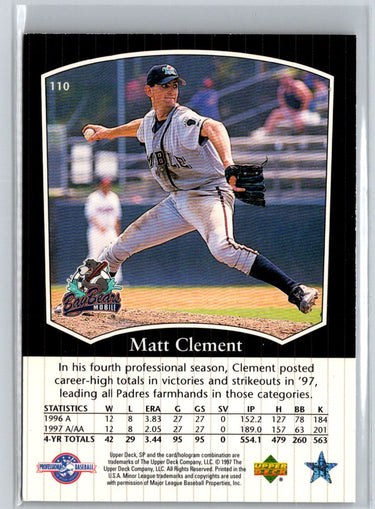 1998 SP Top Prospects #110 Matt Clement V07