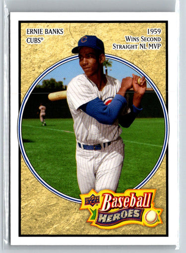 2008 Upper Deck Baseball Heroes #41 Ernie Banks V07