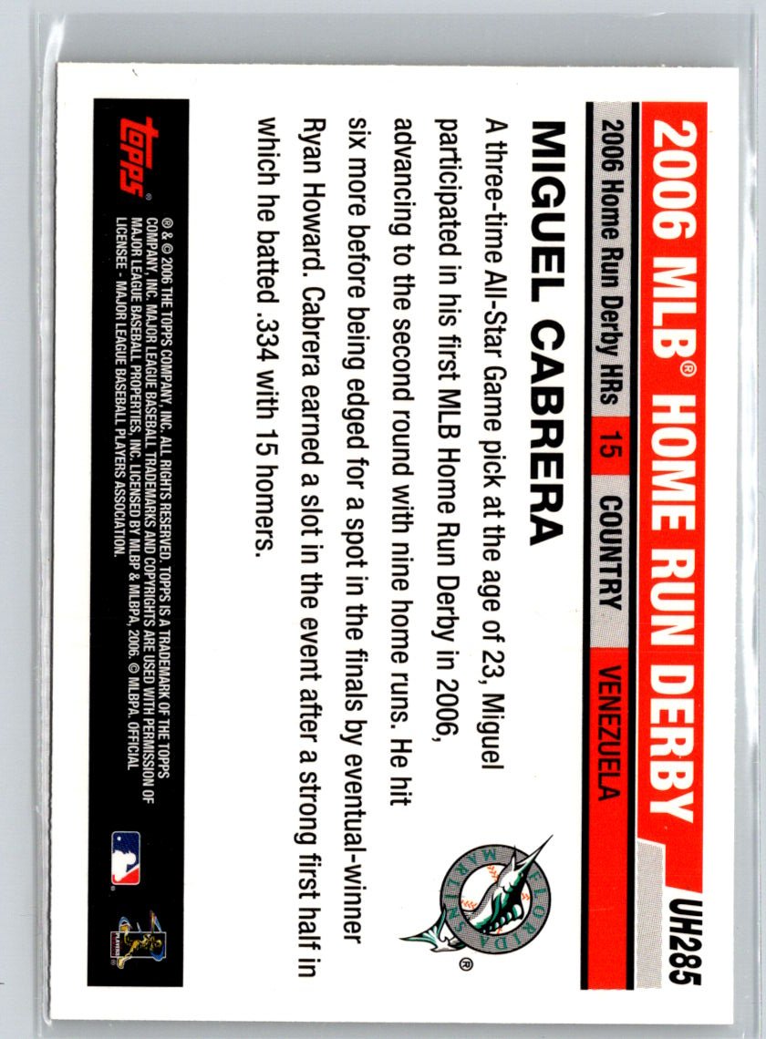 2006 Topps Updates & Highlights #UH285 Miguel Cabrera V08