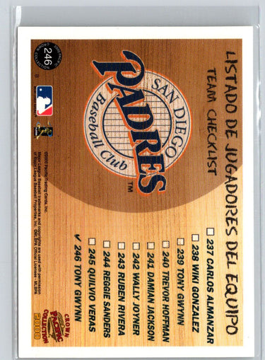 2000 Pacific Crown Collection #246 Tony Gwynn V08