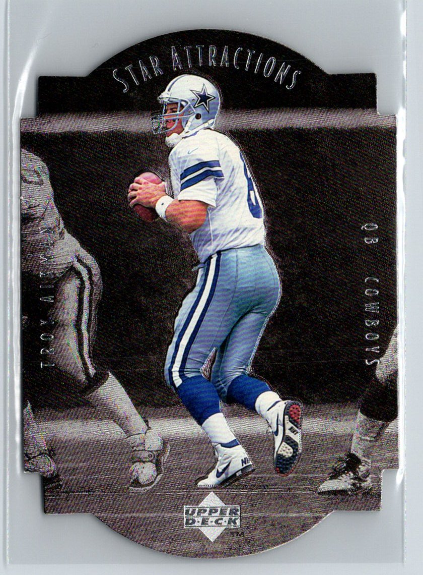 1997 Upper Deck #SA7 Troy Aikman Star Attractions V09