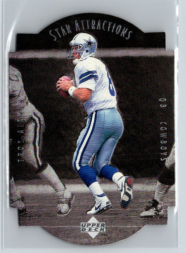1997 Upper Deck #SA7 Troy Aikman Star Attractions V09