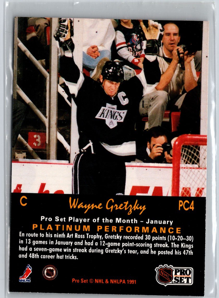 1991-92 Pro Set Platinum #PC4 Wayne Gretzky Collectibles V09