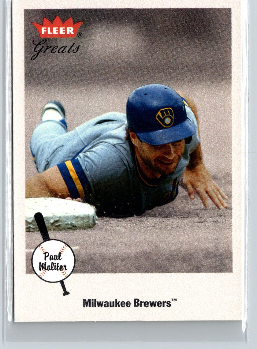 2002 Fleer Greats of the Game #2 Paul Molitor V09
