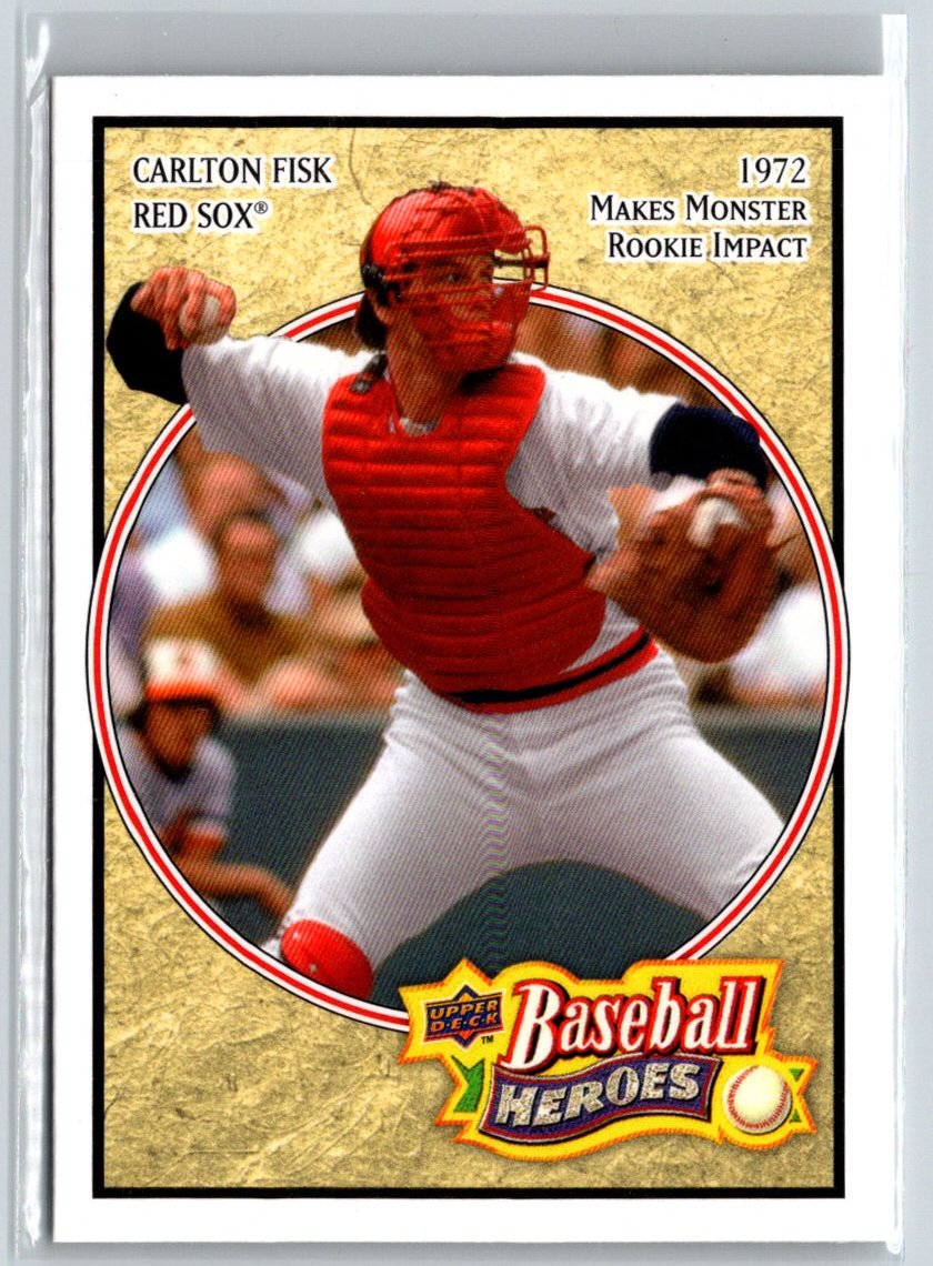 2008 Upper Deck Baseball Heroes #32 Carlton Fisk Beige #/299 V10