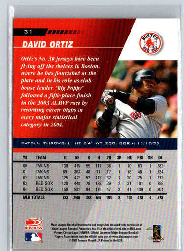 2005 Leaf #31 David Ortiz Black V10